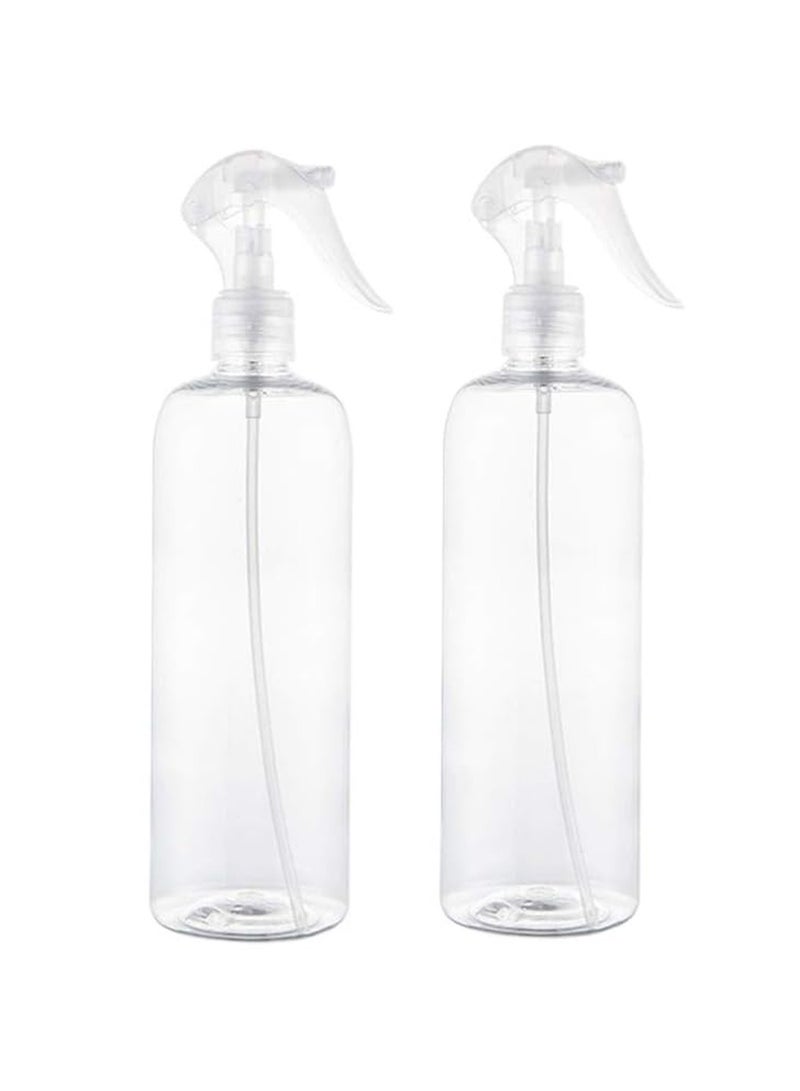 هوميفاي عبوتان بخاخ سعة 300 مل، زجاجة بخاخ شفافة فارغة، بخاخ ضباب من البلاستيك PET للماء، لاستخدام محاليل التنظيف والزيوت العطرية وتصفيف الشعر والطهي - Image 1