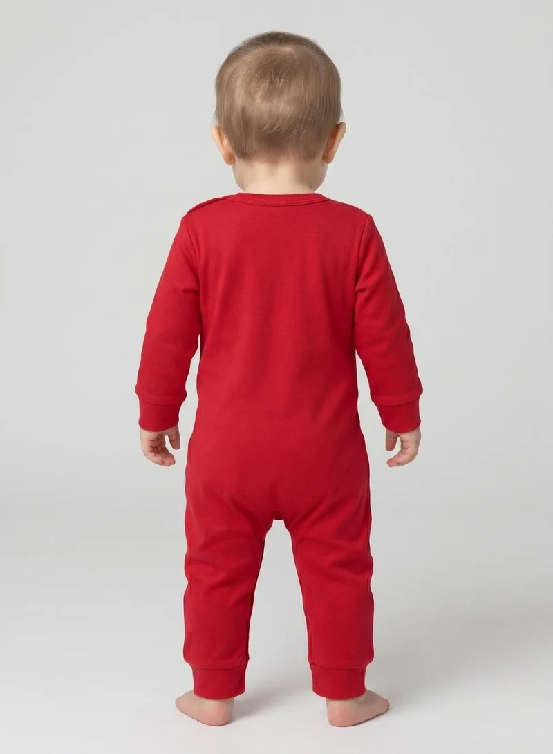 بيبي كلو Baby Red Little Love Full Sleeve Romper