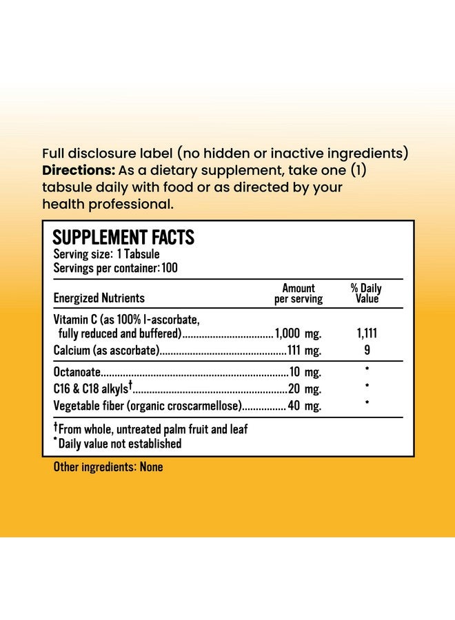 Alkaline for Life Alkalini-C Tabs| Corn-Free | GMO-Free | Alkalizing Nutrients Forms | 1000 MG Per Tab | Professional Grade Vitamin C as L-Ascorbate NOT Ascorbic Acid - Image 2