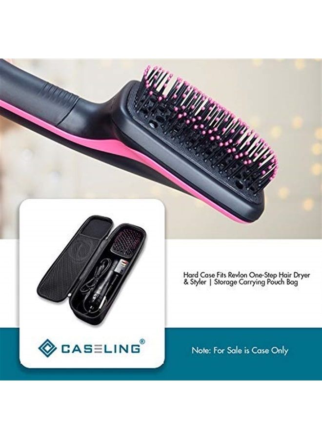 Caseling Caseling Hard Case Fits Revlon One Step Hair Dryer & Styler Hair Dryer Storage Carrying Pouch Bag with Easy Grip Carry Handle and Premium Zipper (Not for Volumizer/curling iron)  - Image 5