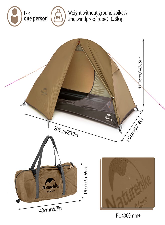 Naturehike Cycling Ultralight 1 Man Tent + Mats - Image 5