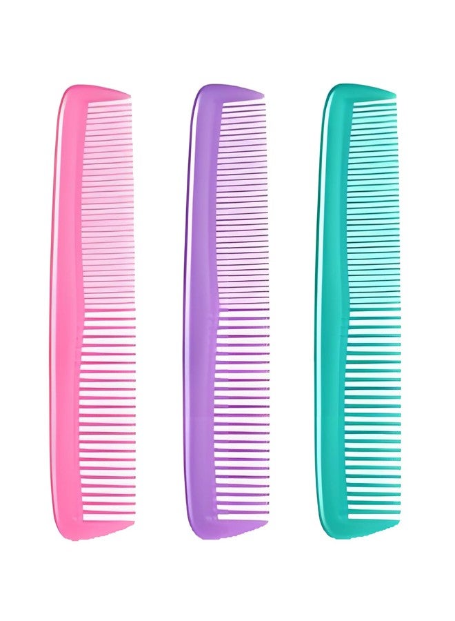 HESSION 3 Pack Coloful Hair Combs For Men Plastic Pocket Combs Fine Tooth Comb (Color 3) - Image 1
