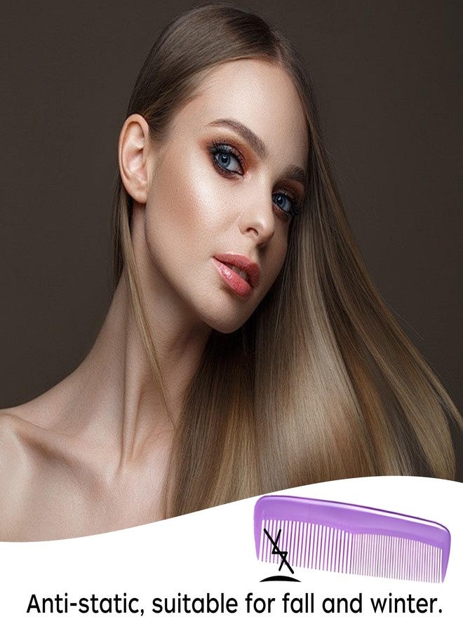 HESSION 3 Pack Coloful Hair Combs For Men Plastic Pocket Combs Fine Tooth Comb (Color 3) - Image 5