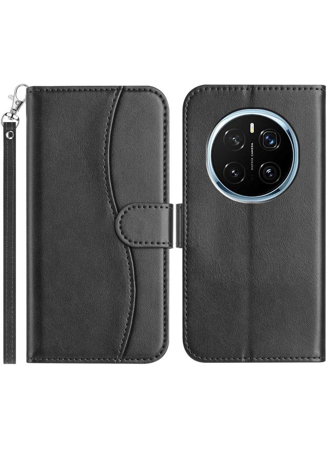 اس-توب جراب هاتف Honor Magic7 Pro المصنوع من الجلد على شكل حرف S والمطوي المزدوج - Image 1