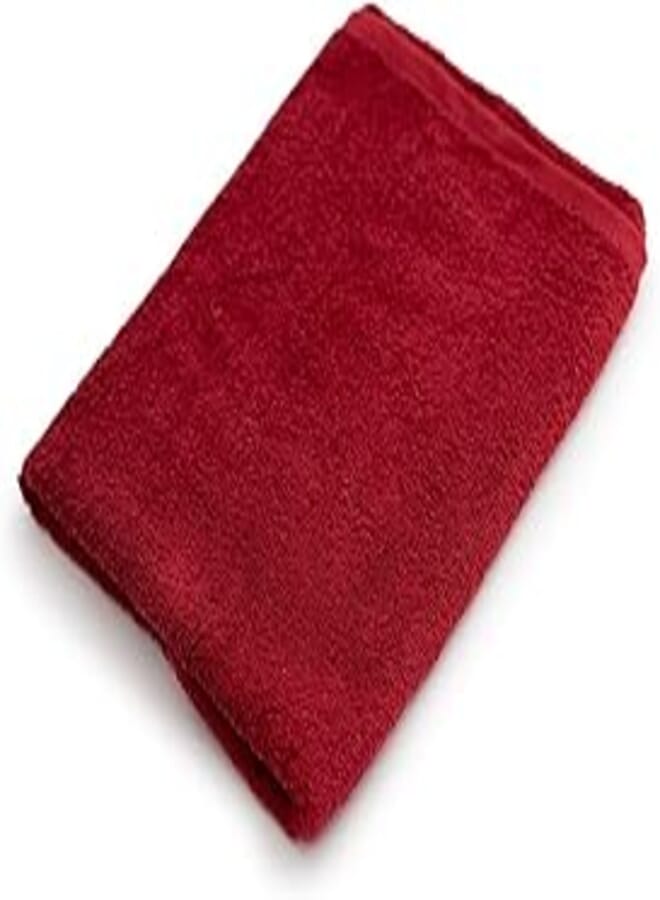 More Cottons Plain towels (100% Cotton) (burgundy, 50x100)