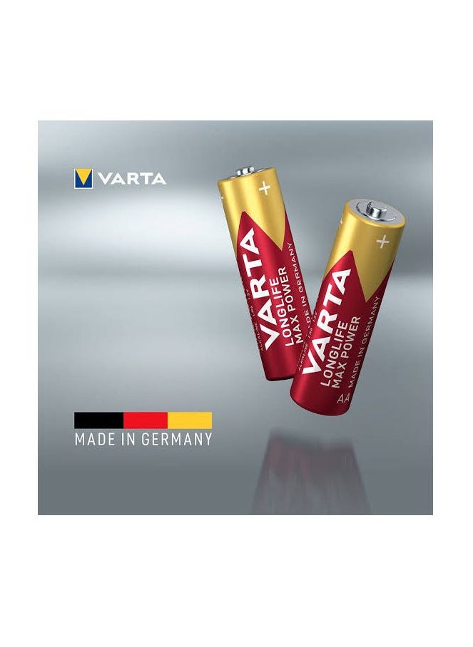 VARTA Longlife Max Power AAA 1.5v Mignon LR6 Alkaline (2-pack) Made in Germany  - Image 2