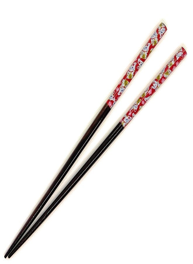 دايسو عيدان طعام دايسو للحظ السعيد، 9.1 بوصة، صنع في اليابان (قطة الحظ) - Image 5