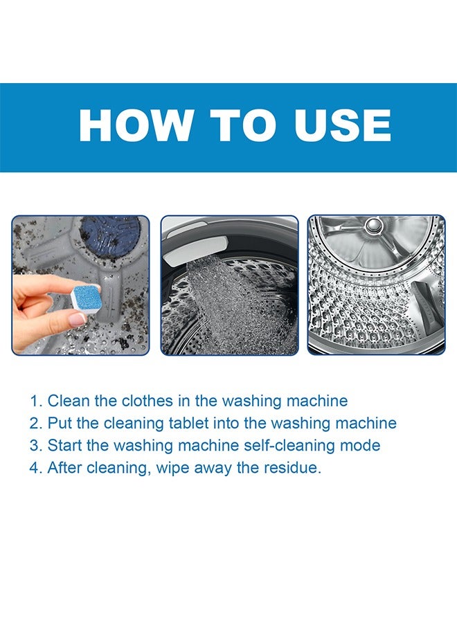 12PCS Washing Machine Cleaner Effervescent Tablets, Washing Machine Cleaner Descaling Agent, Deep Cleaning Tablets, Suitable for Washing Machine Cleaning，Sterilization，Dirt removal - Image 5