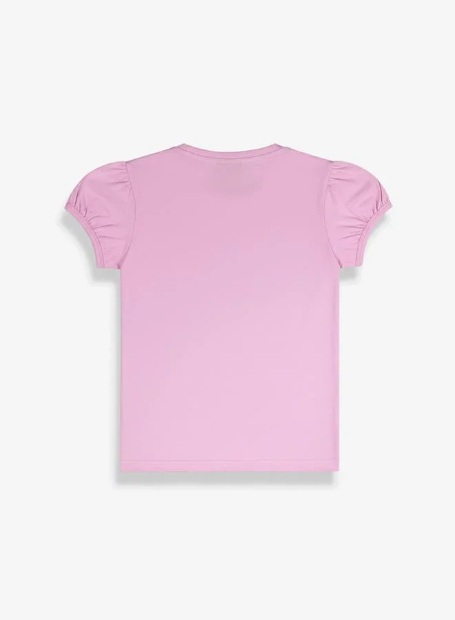 Looney Tunes Graphic Print Round Neck Fashion T-shirt