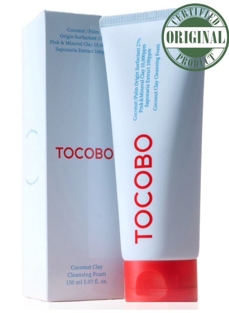 TOCOBO Coconut Clay Cleansing Foam for Deep Pore Purifying & Excess Sebum Control - Image 1