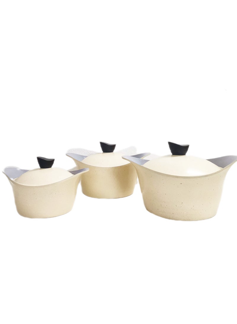 Badraig 6-piece granite cookware set 20 + 24 + 26cm  - Image 3