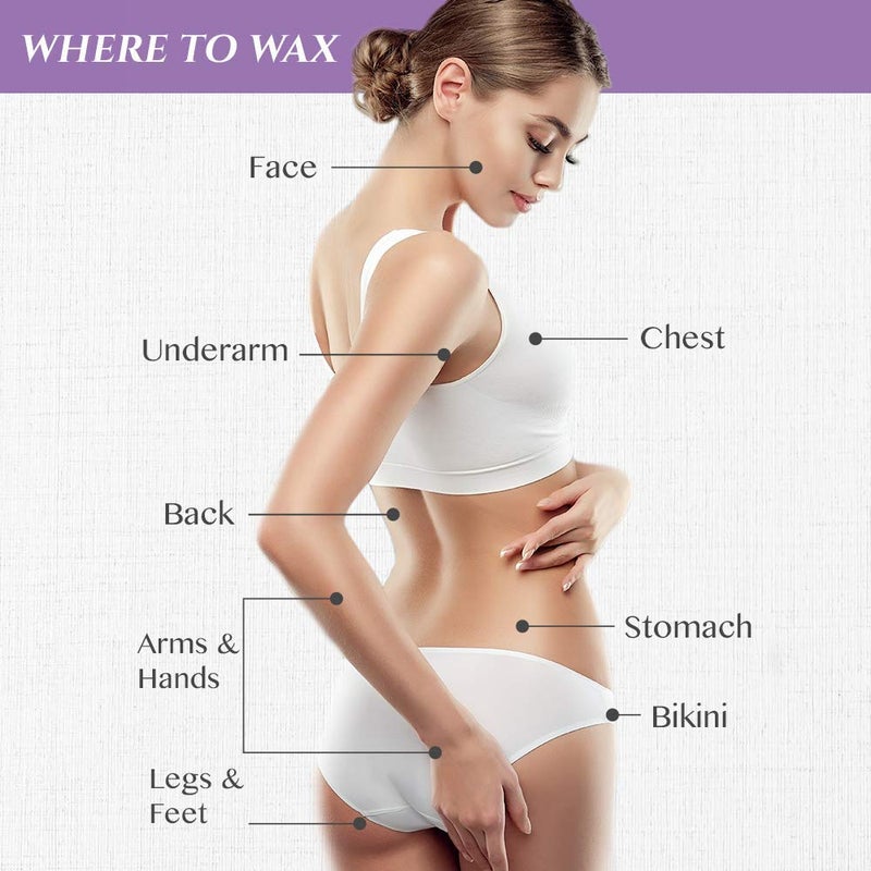 Satin Smooth Ultra Sensitive Zinc Oxide Wax, Hair Removal for Fine to Medium Hair, Safe for Delicate & Sensitive Skin, Waxing Kit, 14 oz, 1-Pack - Image 5