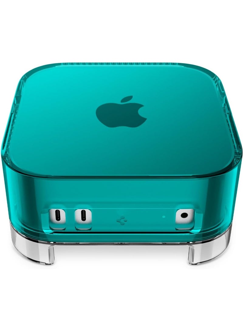 Spigen Mac Mini M4 / M4 Pro (2024) Transparent Filter Case Stand Built in Air-Filter Desktop PVC Dust Prevention Ventilation - Classic C1 Bondi Blue - Image 1