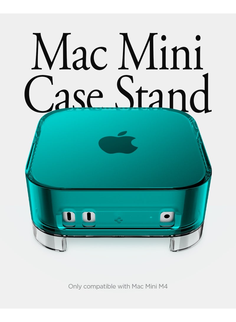 Spigen Mac Mini M4 / M4 Pro (2024) Transparent Filter Case Stand Built in Air-Filter Desktop PVC Dust Prevention Ventilation - Classic C1 Bondi Blue - Image 2