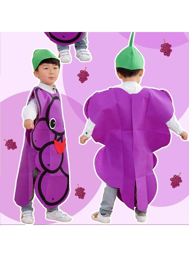 CMGTYYD Kids Fruits Vegetables and Nature Toddler Clothing Kids Fruit Costume Suits outfits Fancy Dress Party Boys and Girls, Nature Plant fruits Vegetables Performance Costume Kids One Size - Image 2