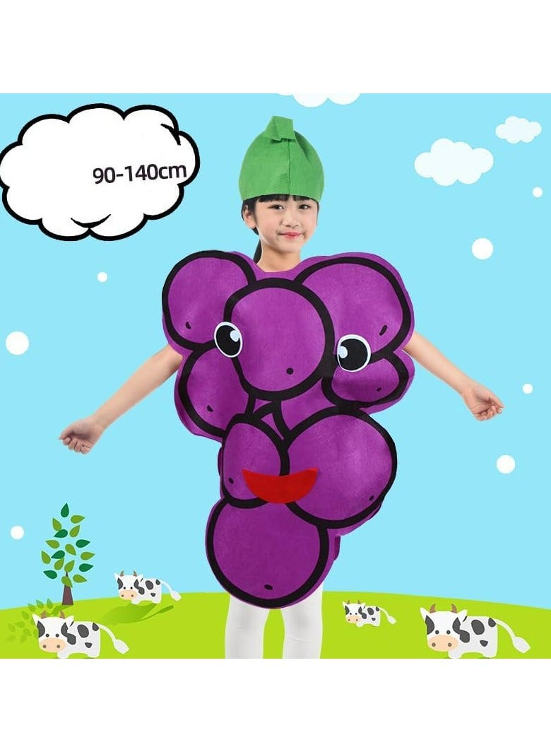 CMGTYYD Kids Fruits Vegetables and Nature Toddler Clothing Kids Fruit Costume Suits outfits Fancy Dress Party Boys and Girls, Nature Plant fruits Vegetables Performance Costume Kids One Size - Image 3