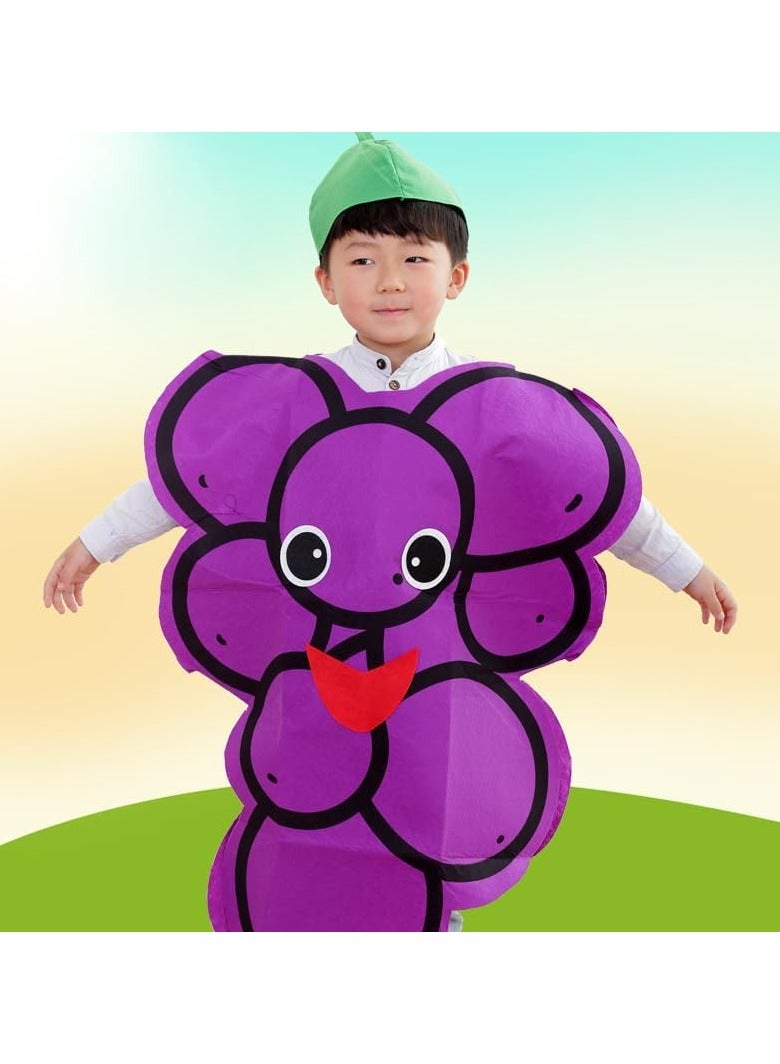 CMGTYYD Kids Fruits Vegetables and Nature Toddler Clothing Kids Fruit Costume Suits outfits Fancy Dress Party Boys and Girls, Nature Plant fruits Vegetables Performance Costume Kids One Size - Image 4