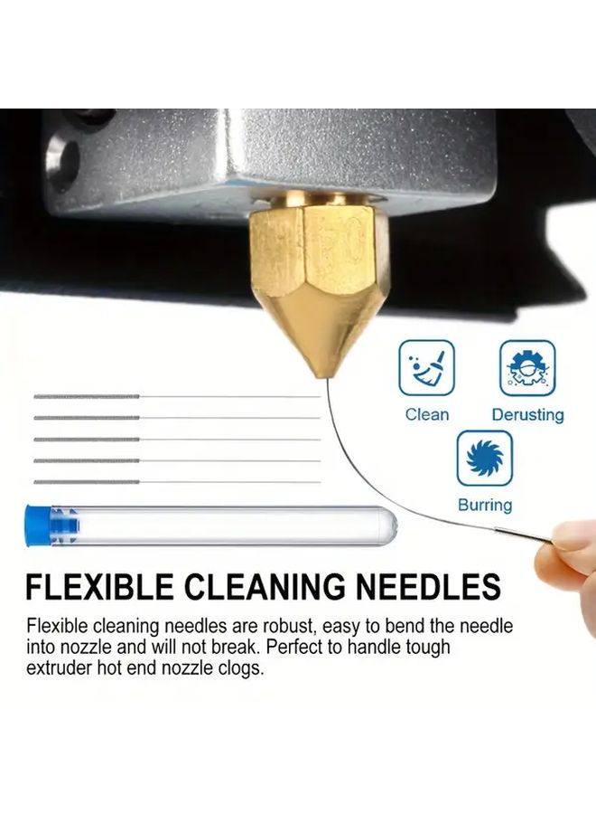10pcs 3D Printer Nozzle Cleaning Needles Kit Stainless Steel Cleaning Tool For Printer Maintenance - Image 4