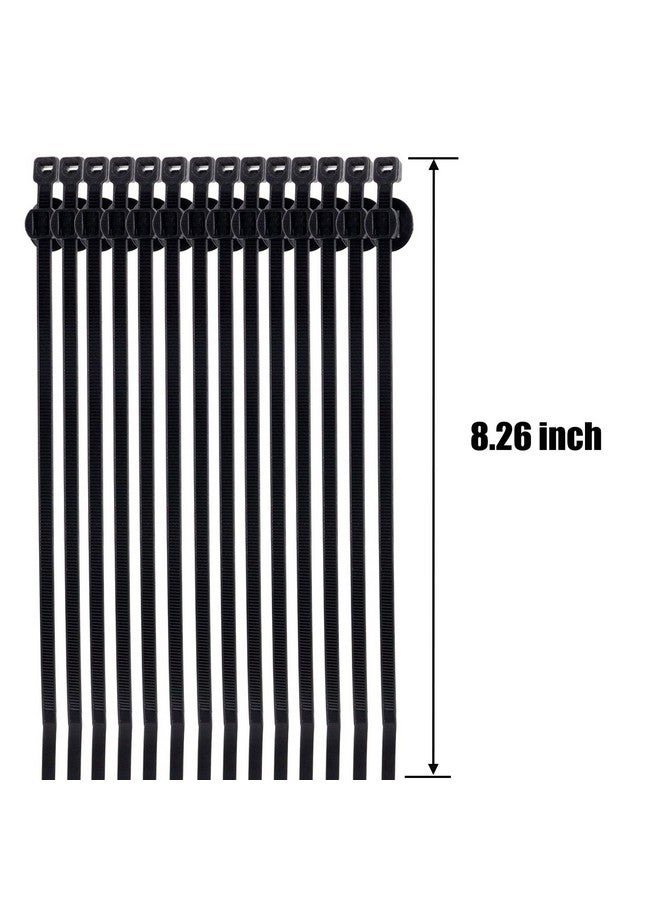 BENLIUDH Fir Tree Nylon Push Mount Cable Zip Ties 8 inch, Multipurpose Tie Wire Clip Holder Adjustable Self Locking Cable Ties (20 pack) - Image 2