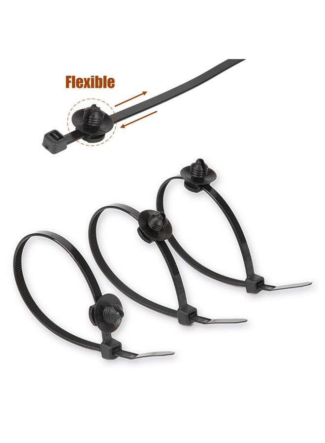 BENLIUDH Fir Tree Nylon Push Mount Cable Zip Ties 8 inch, Multipurpose Tie Wire Clip Holder Adjustable Self Locking Cable Ties (20 pack) - Image 3