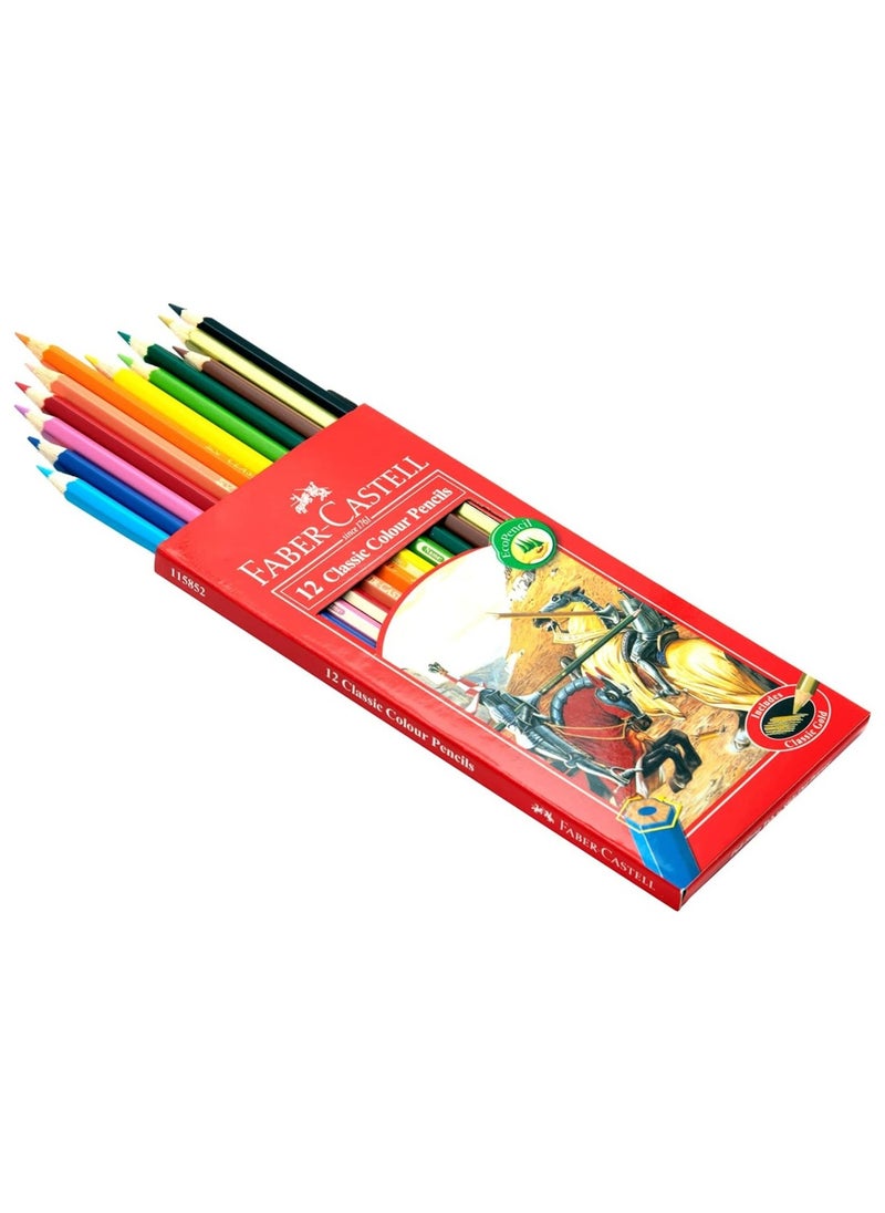 FABER-CASTELL 12-Piece Classic Colour Pencils Multicolour  - Image 2