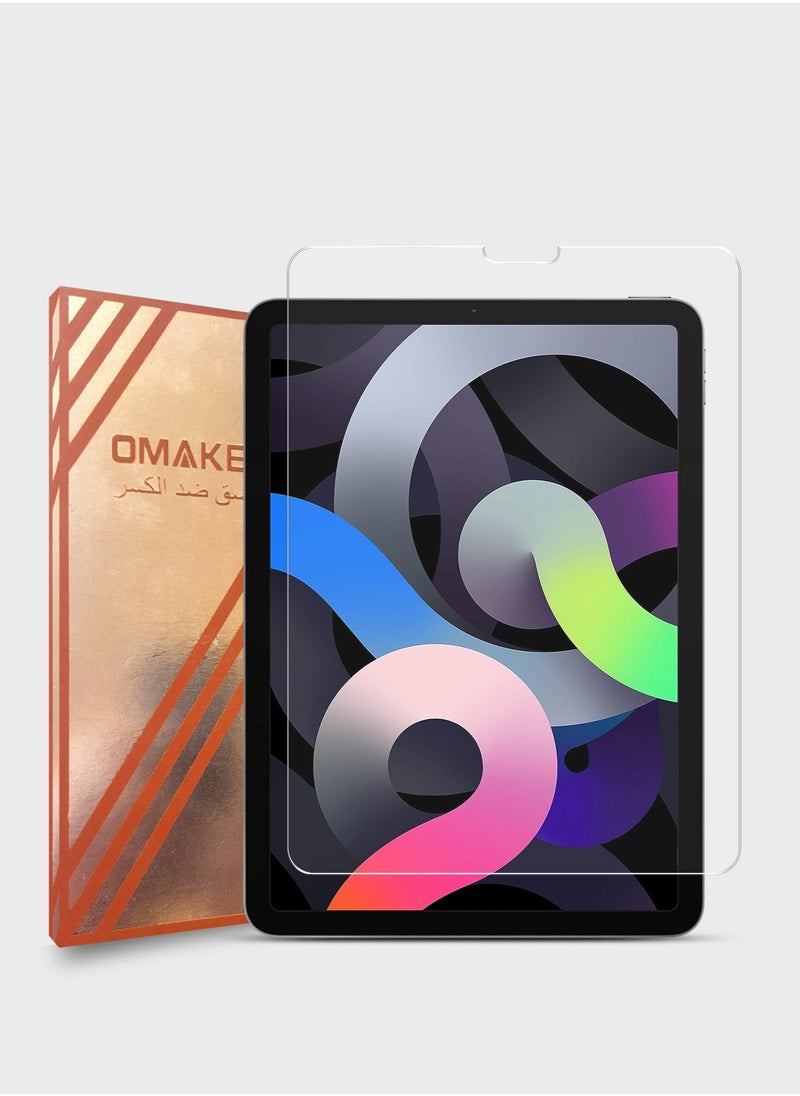 OMAKER - HD Tempered Glass Screen Protector For Apple iPad Air 4/5 (2020,2022 4th/5th Generation 10.9 Inch) Anti Reflection Anti Bubbles 9H Hardness 0.26 mm Rounded Edges Easy Installation - Image 1