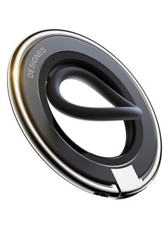 Durable Silicone Ring Magsafe Phone Grip Holder Kickstand Magnetic Phone Ring Holder Stand Compatible with Wireless Charging for iPhone 15 14 13 12 Pro Max Plus and Other All Smartphones Black