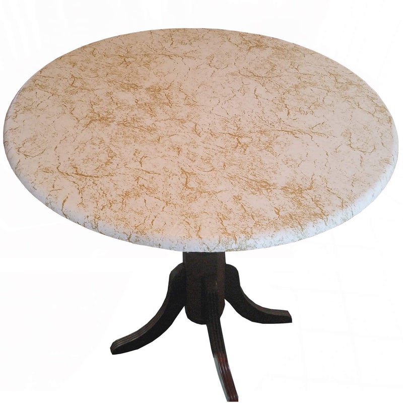 TABLE MAGIC Alabaster Top Fitted Vinyl Tablecloth,tablecover, Table Cover for Indoor Outdoor use. - Image 3