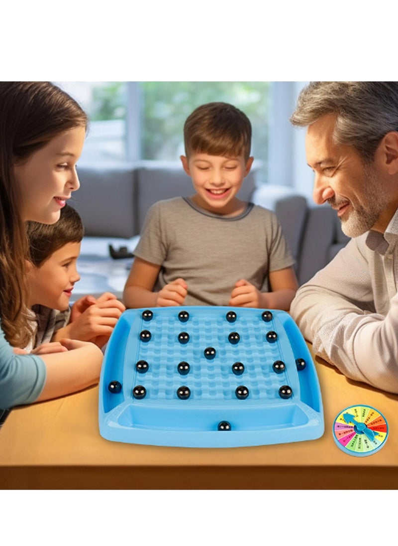 Generic Magnetic chess game, new multiplayer magnetic chess games with stones, fun family magnetic game set for tabletop - portable chess board for kids and adults 32 pieces  - Image 2