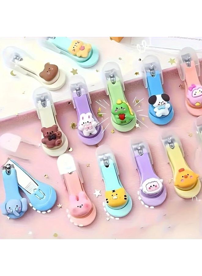 أرنب صغير مقص أظافر من الفولاذ المقاوم للصدأ بحافة مقعرة آمن للسفر والتخييم - Image 2