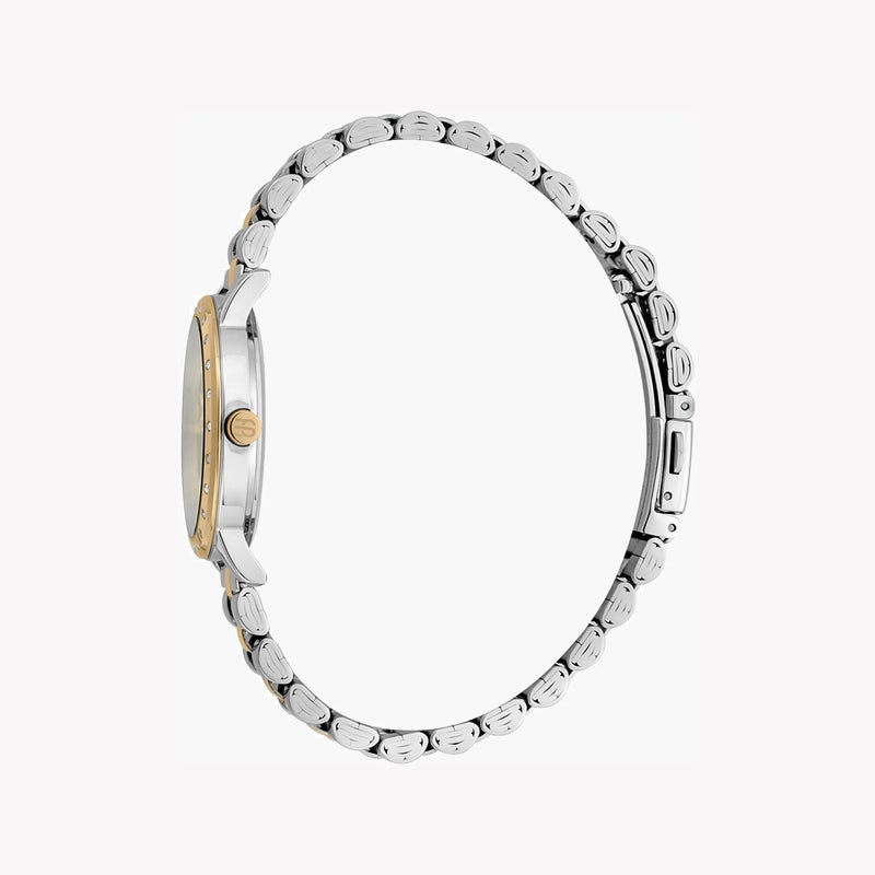 ESPRIT Women's Silver & Gold Stainless Steel Watch, Silver Dial|ES1L298M0085 - Image 2