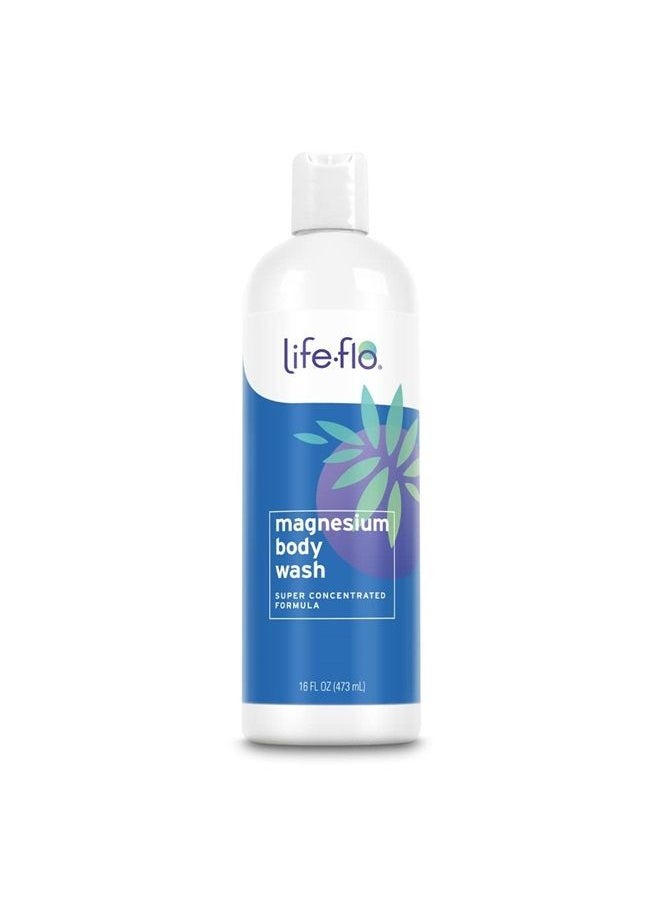 Life-flo Magnesium Body Wash with Peppermint and Rosemary Essential Oils | Helps Moisturize & Soften Skin with Magnesium from Zechstein Seabed | 16 oz  - Image 1