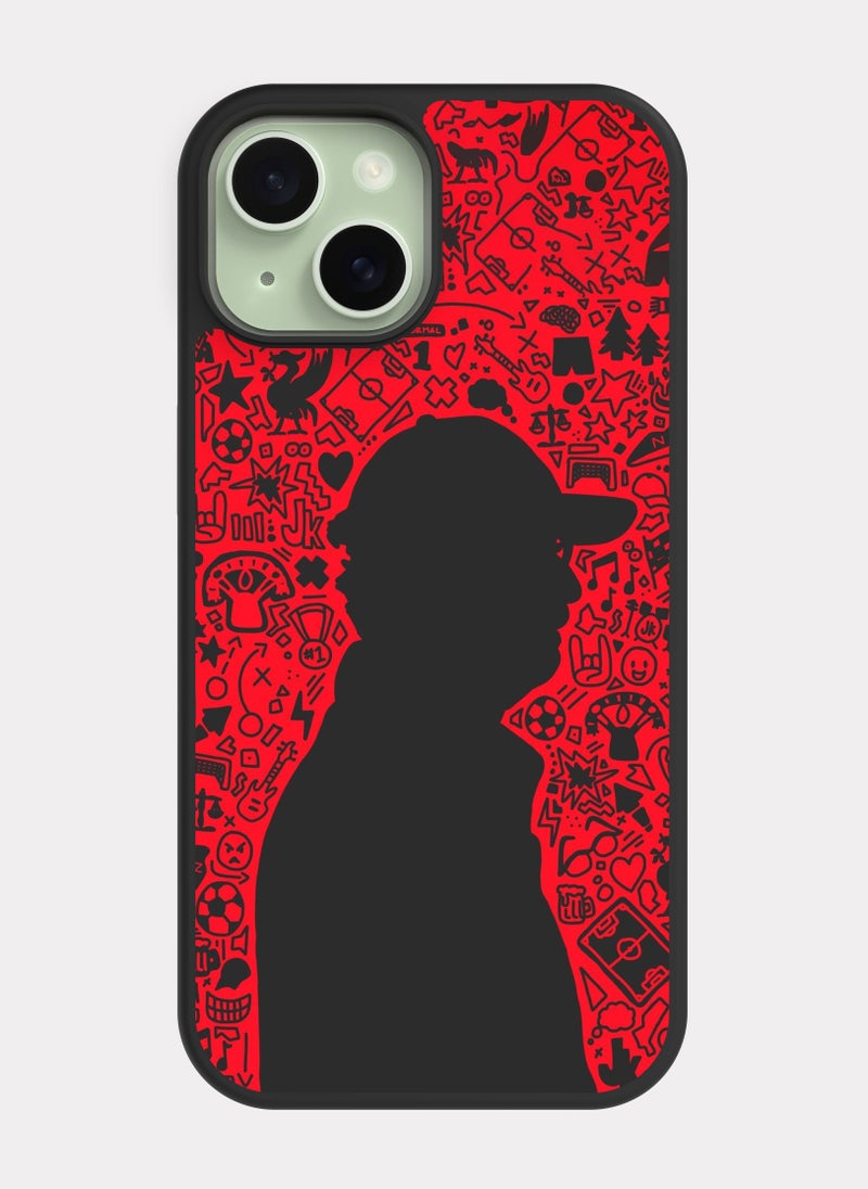 بكسلات كفر ايفون 15 يورغن كلوب ليفربول احمر - Image 1