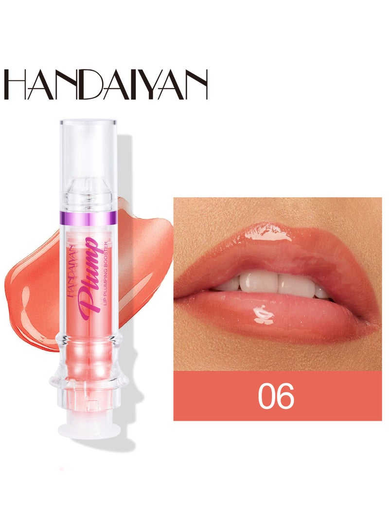 Handaiyan Lip Gloss- Lips Plumper Hyaluronic Acid, Moisturizing, Light High Shine, Non-Sticky,Soften And Condition,Crushed Diamonds, Nude Stain Lips Treatment ,Glow,Oil,Glaze,Balm,Glitter Lifter Glosses Tubes - Image 2