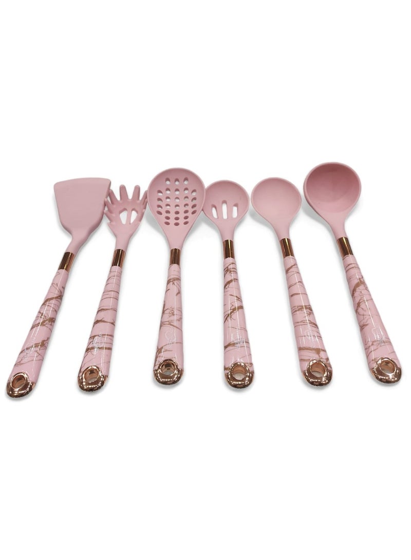 Silicone distribution set 6 pieces with high-quality plastic handle + 1 holder  - Image 2