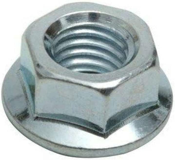 M6 Steel Hex Flange Nuts - Pack 50