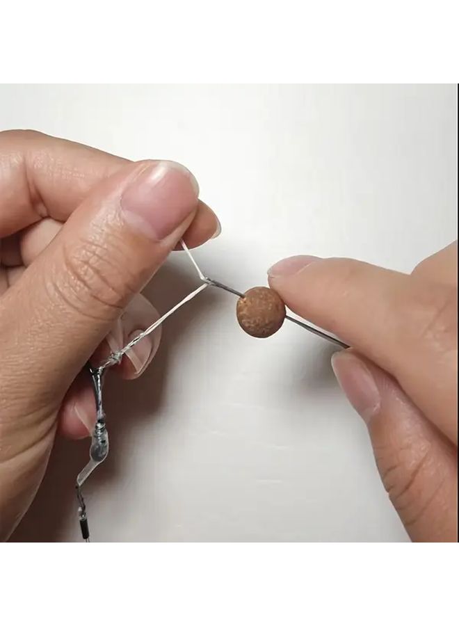 أزرق 6 قطع مجموعة إبر صيد أسماك الكارب مع إبرة خيط الطعم المسلوق مثقاب الطعم إبرة ربط مقص - Image 4