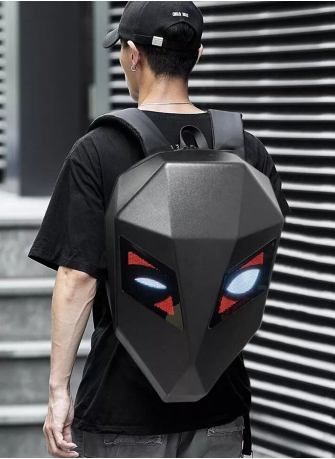 CRONY Iron Man Carbon fiber LED Display Backpack Upgrade Iron Man LED Backpack Screen Knight Motorcycle Backpack Cool Travel Bag Scooter Bag - pzsku/Z0DD45FB2B78AAA9F1A96Z/45/_/1714505164/2c108527-48bb-4bbd-8a6c-3cf1df9ca739