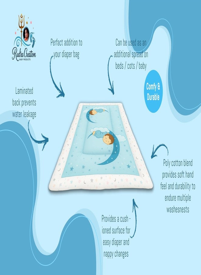 Rudra Creation 100% Cotton Swaddle for Newborn Baby| Transitional Arms Up Sleeping Pack of 01 - Image 2