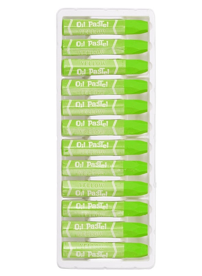 PATIKIL Chartreuse Oil Pastels, 12Pcs Soft Oil Crayons Vibrant and Creamy Pastels Stick Art Supplies for Art Painting Drawing Blending Graffiti for Artists Beginners - Image 1