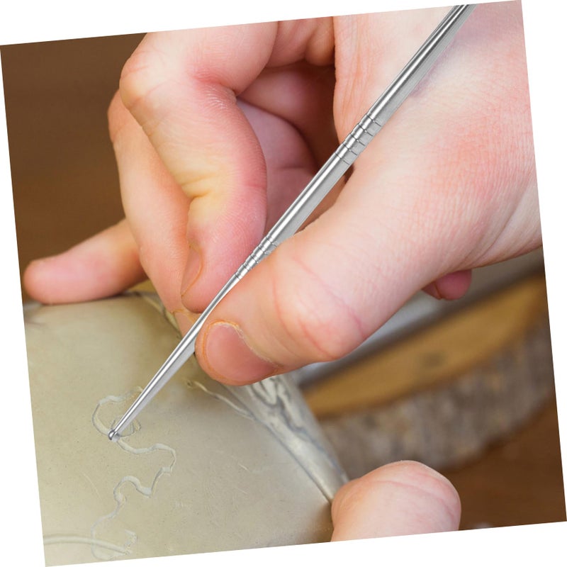 Stainless Steel Clay Sculpting Tools 3Pcs Kit for Polymer Clay Modeling Crafts Adults Beginners - Image 5
