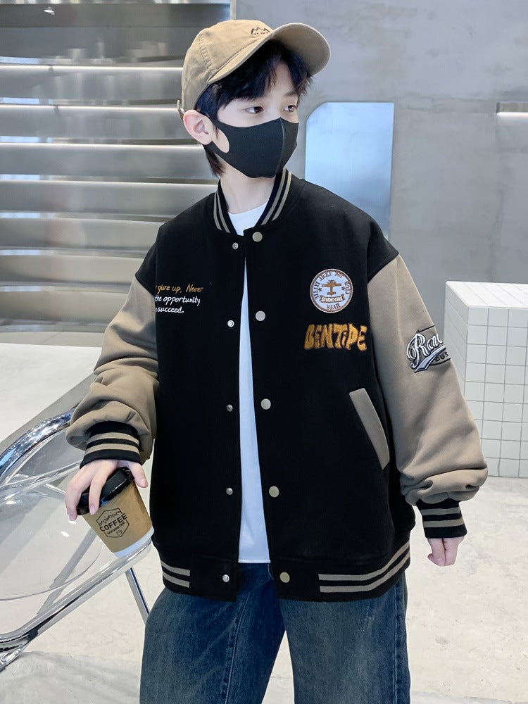 Spring Children'S Wear All-Match New Arrival Children'S Wear Boy'S Denim Outer Suit Fried Street Handsome Mid-Size Children'S Spring Wear Coat Trendy - Image 5