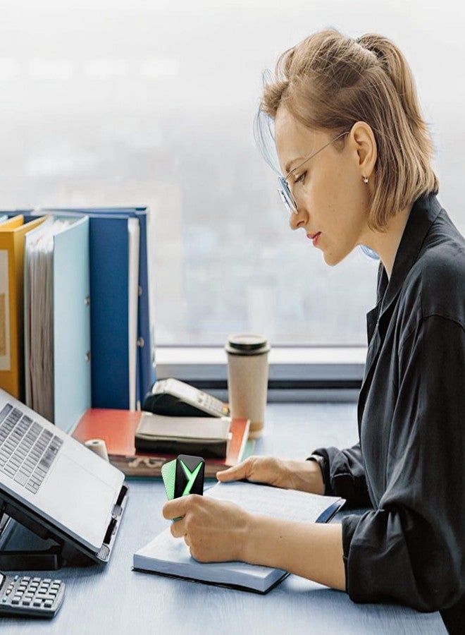 TAMOXI Metal Fidget Slider Magnetic EDC Haptic Fidget Toys Adult Fidgets for Anxiety, ADHD/ADD/Autism Stress Relief Metal Fidget Toy, Light-up Home/Office Desk Toys for Father Man Friends (Black) - Image 2