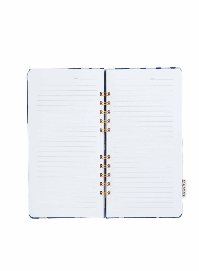Ekatra A5 Spiral Bound Journal | Handcrafted 100 GSM Paper Notebook | 150 Ruled Pages | Elephant Motif Fabric Cover | Sustainable Wire-Bound Diary for Notes & Gifting - Image 5