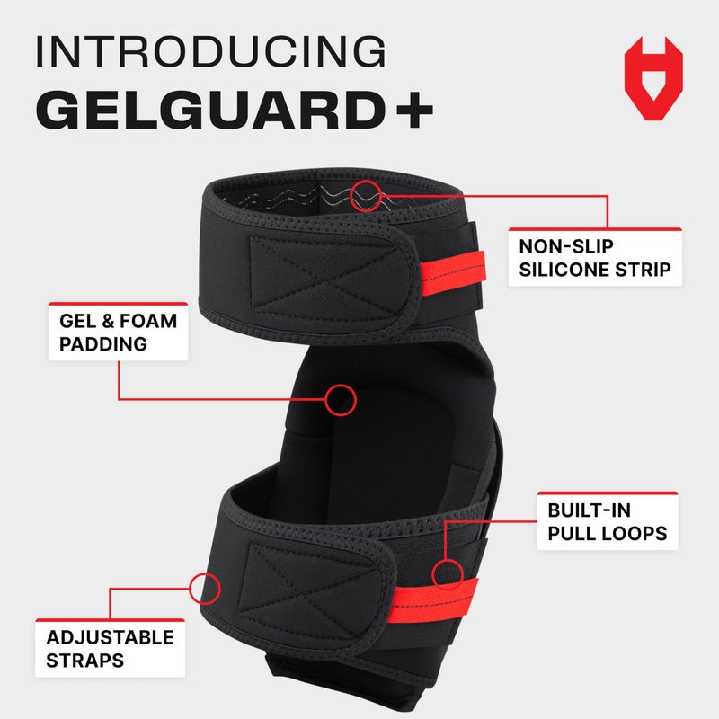 NoCry Professional Gel Knee Pads for Work â€” Heavy Duty Anti-Slip Cap, Extra Dual-Layer Foam and Cushion, Reinforced Adjustable Non-Slip Straps, Built-in Hangand Pull Loops, Fits Men Women, Black - Image 2