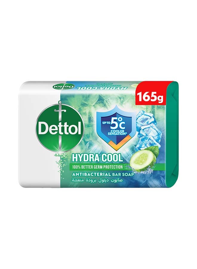 Dettol Hydra Cool Antibacterial Bar Soap, Cucumber & Icy Menthol Scent, 165grams - Image 1