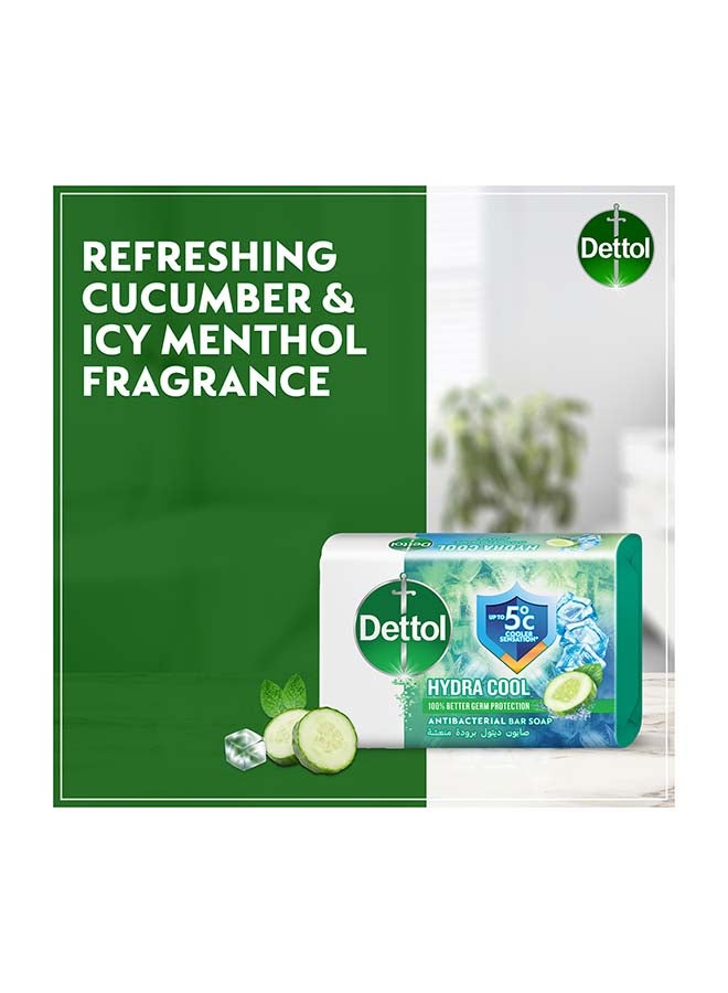Dettol Hydra Cool Antibacterial Bar Soap, Cucumber & Icy Menthol Scent, 165grams - Image 4