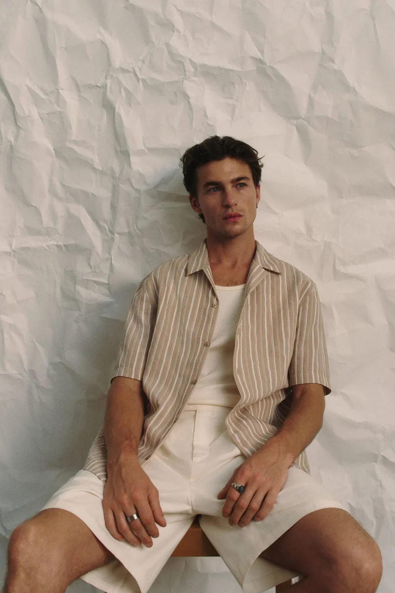 H&M Regular Fit Lyocell-blend resort shirt