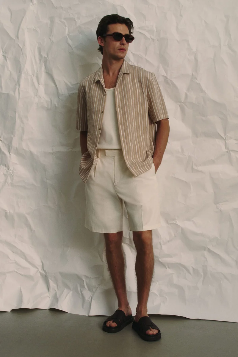 H&M Regular Fit Lyocell-blend resort shirt