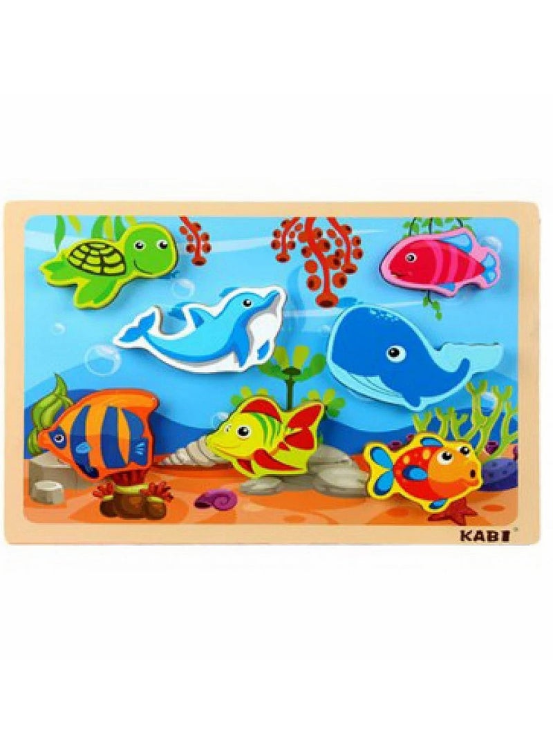 لعبة مطابقة الكائنات البحرية التعليمية للأطفال - اكتشف عالم البحار